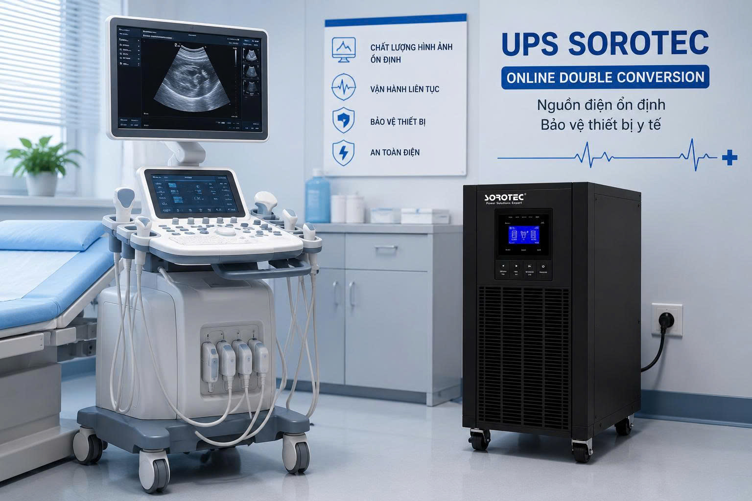 UPS CHO MÁY SIÊU ÂM – CHỌN ĐÚNG GIẢI PHÁP, TỐI ƯU CHI PHÍ