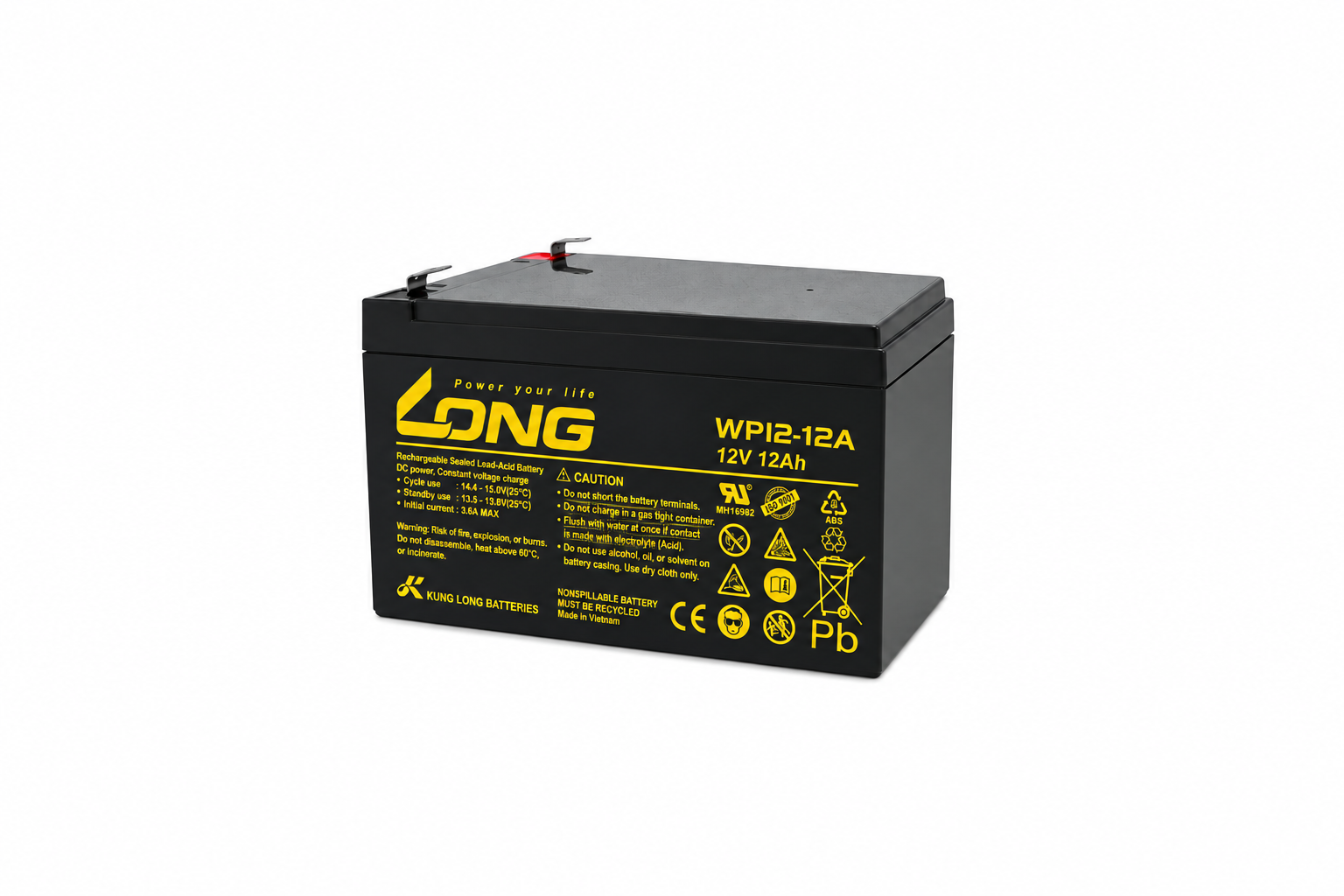 Ắc Quy Long Agm 12v12ah (wp12 12a)