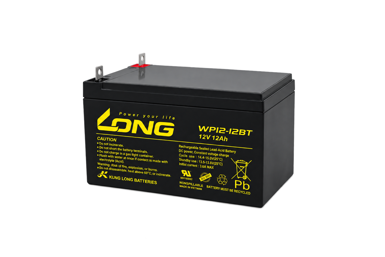 Ắc Quy Long Agm 12v12ah (20hr)