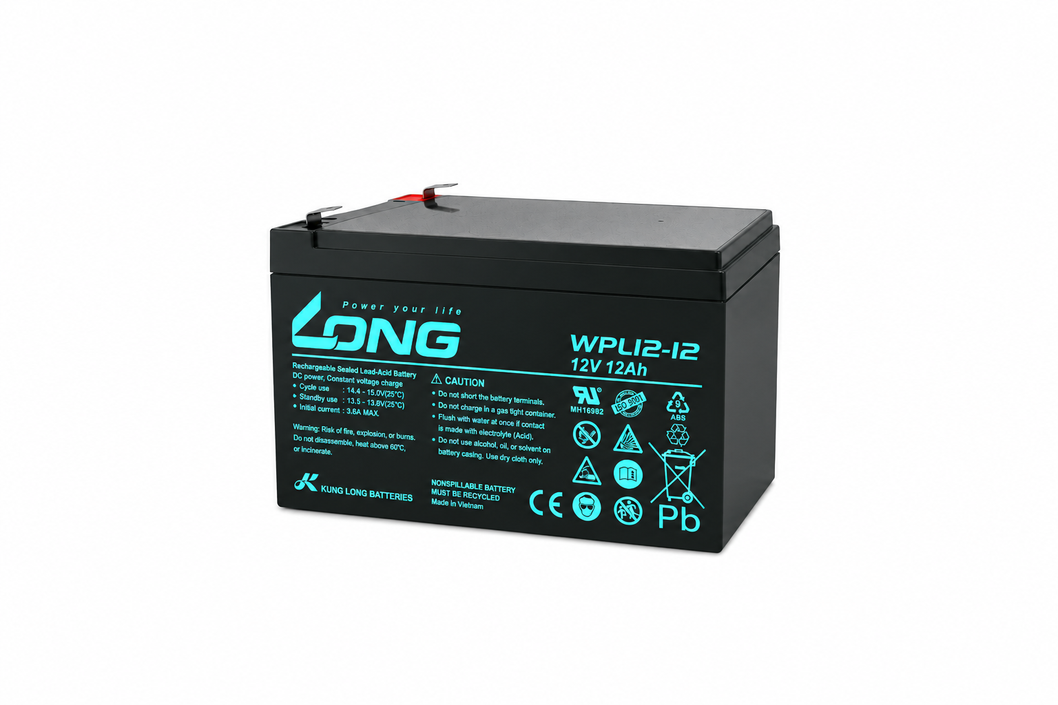 Ắc Quy Long Agm 12v12ah (wpl12 12)
